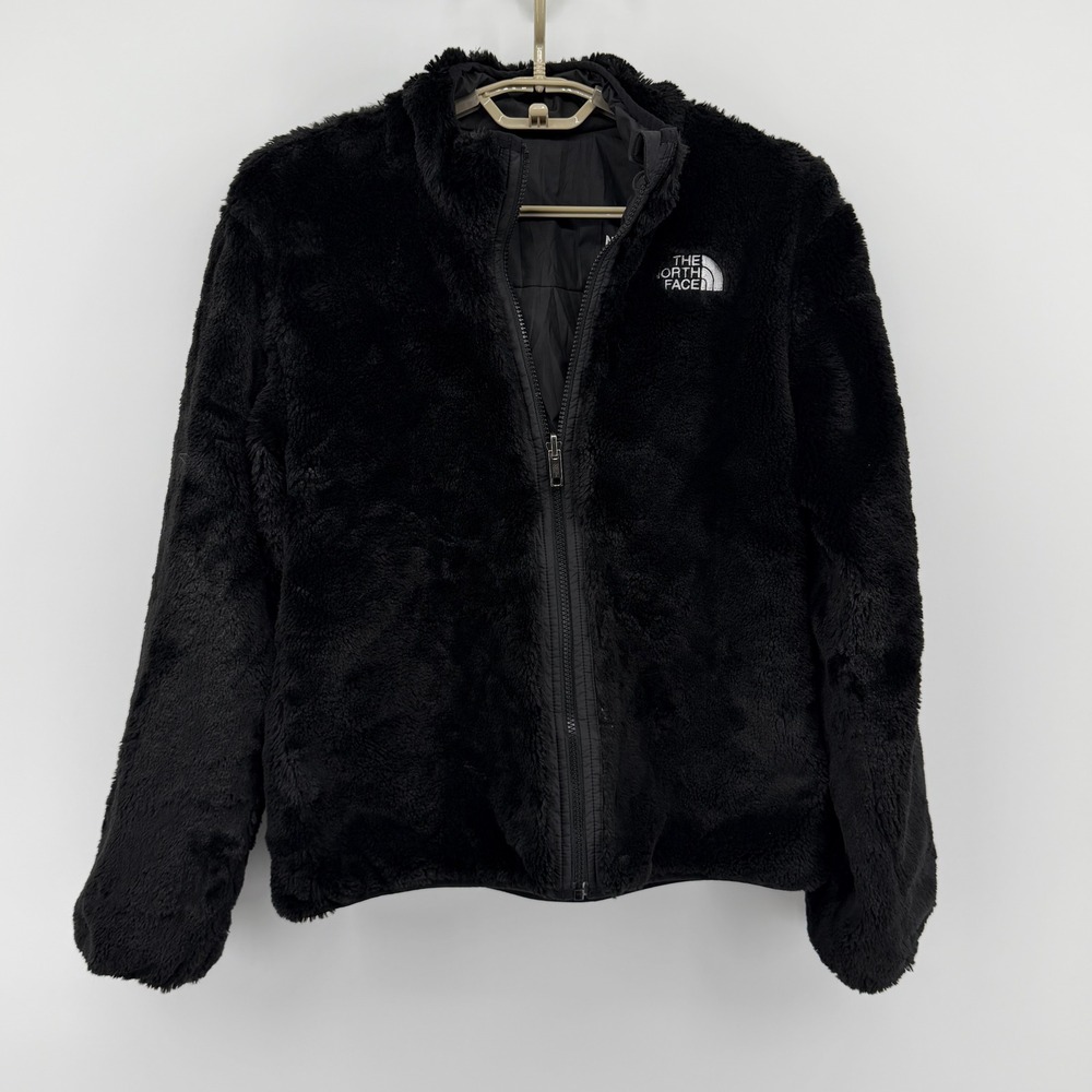 The North Face Womens S Osito Black High PileFleece Full Zip Jacket Reversible